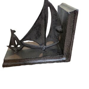 Cast Iron Sailboat Bookend /Doorstop